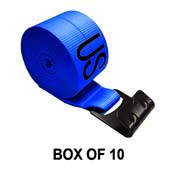 Winch Straps 4''X30' W/ Flat Hook - Box of 10 Sale - $9.95/each image