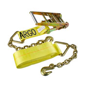 4''X27' Ratchet Strap W/ Chain Extension image