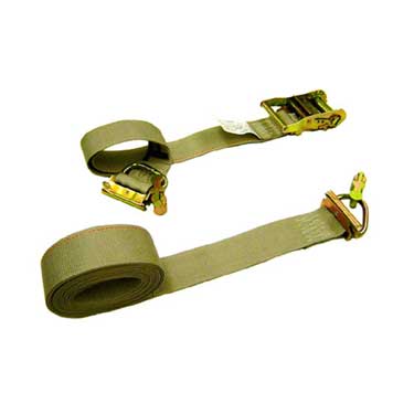 E Track Ratchet Straps 2''X16' W/Double Stud Fittings image