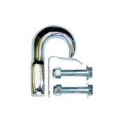 Tow Hook - Heavy Duty w/ Safety Clip 8pc Chrome Finish --- NEW image