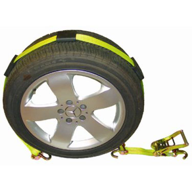 Car Carrier Strap w/ Swivel Hooks & Adj Rubber Blocks & Ratchet image