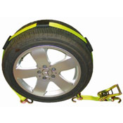 Car Carrier Strap w/ Swivel Hooks & Adj Rubber Blocks & Ratchet image
