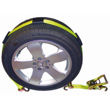 Car Carrier Strap w/ Swivel Hooks & Fixed Rubber Blocks & Rat image
