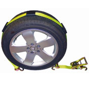 Car Carrier Strap w/ Swivel Hooks & Fixed Rubber Blocks & Rat image