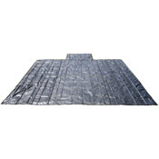 Lumber Tarp - 24' X 27' (8' Drop & Flap) - 11oz/18oz Combo Black Tarp image
