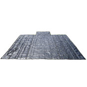 Lumber Tarp - 24' x 27' (8' Drop & Flap) - Lightweight - CHEAP SHIPPING! image