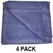 Moving Blankets - ECONO SAVER 72X80 Blue 4-Pack Moving Pads image