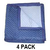 Moving Blankets - MEGA MOVER 72''X80'' Blue/Blue 4-Pack Moving Pads image