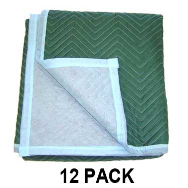 Moving Blankets - MULTI MOVER 72''X80'' Grn/Lt Blue 75-80Lbs/DZ image