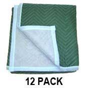 Moving Blankets - MULTI MOVER 72''X80'' Grn/Lt Blue 75-80Lbs/DZ image