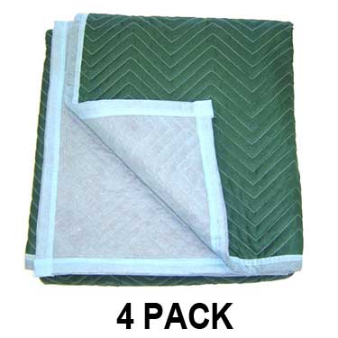 Moving Blankets - MULTI MOVER 72''X80'' Grn/Lt Blue 4-Pack image
