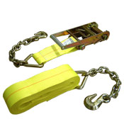 3''X30' Ratchet Strap W/ Chain Extension image
