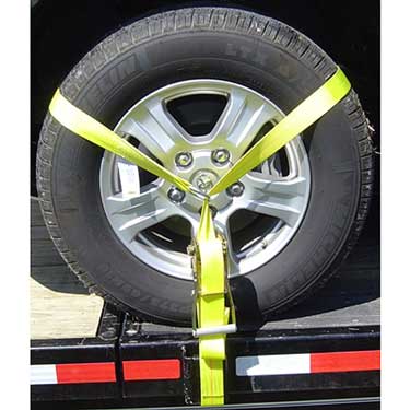 Side Mount Wheel Net W/Ratchet and Flat Hook image