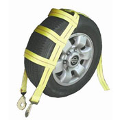 Wheel Net Basket Auto Tie Down w/ 2 Twisted Snap Hooks image