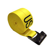 Winch Straps 4''X27' W/ Flat Hook & Defender image