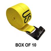 Winch Straps 4''X30' W/ Flat Hook - Box of 10 Sale - $9.95/each image